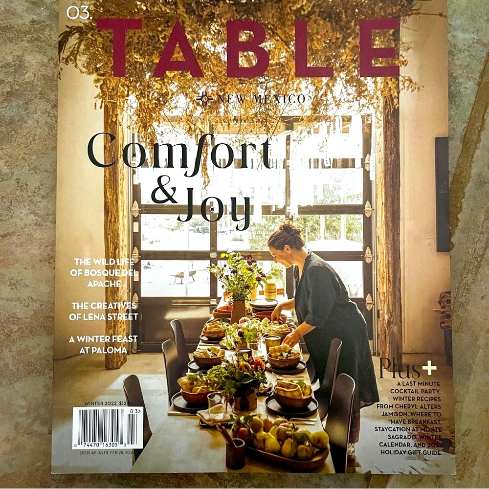Table New Mexico" Issue 03. Foodies Recipes, Art & Culture. New.108 Pag…